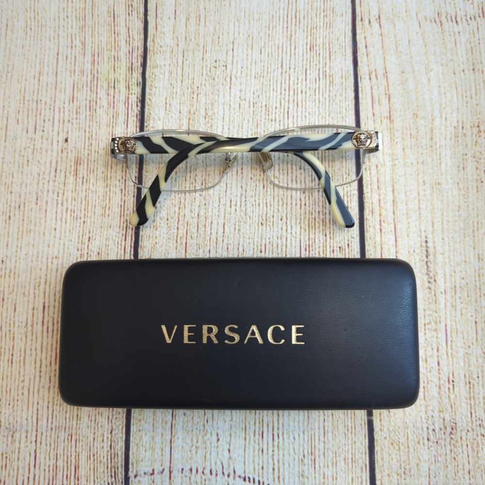 Versace Zebra Print Eyeglasses